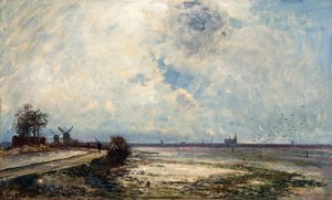 Paysage hollandais - Johan Barthold Jongkind